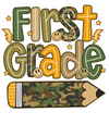 Personalized First Grade Camo Pencil back to School Shirt