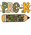 Personalized  Pre-K Camo Pencil back to School Shirt