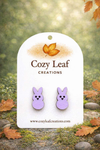 Laser Engraved Peep Earrings
