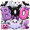 Pastel Glam BOO Balloon Halloween Graphic
