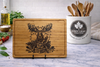 Festive Deer with Tangled Lights Cutting Board