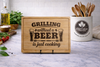 Grilling without a Beer Cutting Board