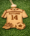 ⚽ Personalized Soccer Jersey Ornament – Custom Name & Number