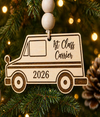 🚚 Personalized Mail Carrier Ornament – “1st Class Carrier” – Custom Year