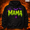 Mama Glitter HTV Sweatshirt with Satin Stitch Embroidery