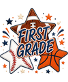 First Grade Back to School Shirt Sports