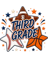 Third Grade Back to School Shirt Sports